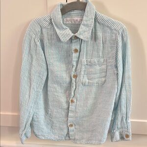 Zara Kids Blue Striped Shirt